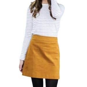 Banana Republic Gold Corduroy Skirt Womens Size 4 Fall Skirt